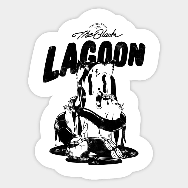 Terrible Tales from the Black Lagoon Sticker by Hollow Heads Studios